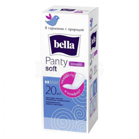 Bella PANTY soft classic Прокладки ежедневные, 20 шт
