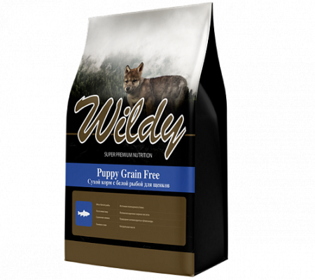 Wildy Puppy Grain Free сух. д/щенков с белой рыбой 15 кг