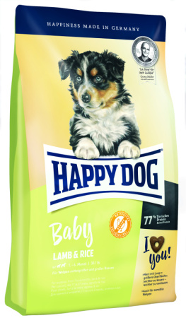 Happy Dog сух. д/щенков сред-х и круп-х пород до 6 мес-в (Baby Lamb&rice) 10кг