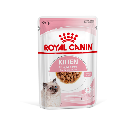 Royal Canin Kitten пауч для котят от 4 до 12 месяцев соус