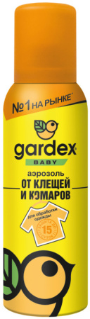 Gardex Baby Аэрозоль от клещей и комаров на одежду 100 мл