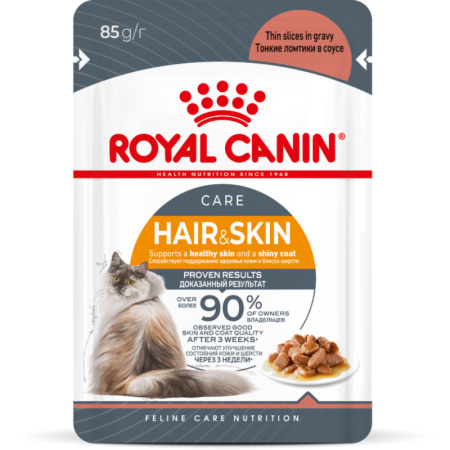 Royal Canin Hair&Skin Care пауч для кошек с чувствительной кожей и шерстью желе