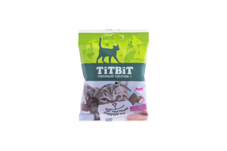 ТитБит Хрустящие подушечки для кошек с паштетом из говядины 100 г