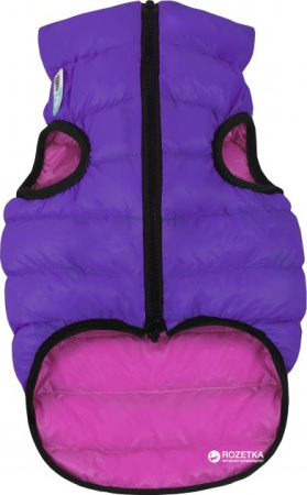 Курточка для собак AiryVest двусторонняя, размер L 65, розово-фиолетовая