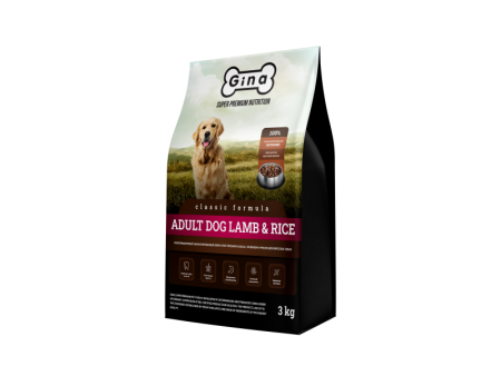 Gina Classic Adult Dog Lamb&Rice 3кг (Китай)