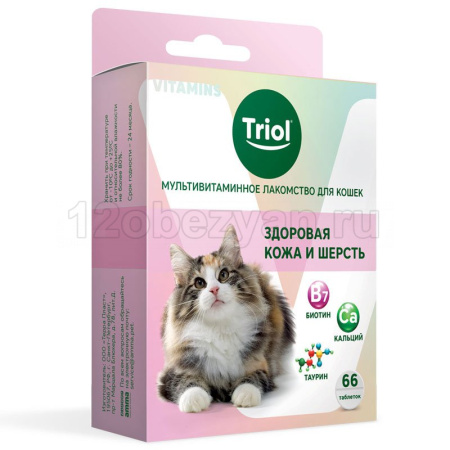 Triol Мультивитаминное лакомство для кошек "Крепкий иммунитет", 33г