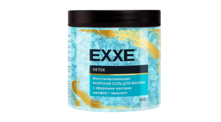 EXXE Морская соль для ванны "Восстанавливающая" DETOX, 600 г