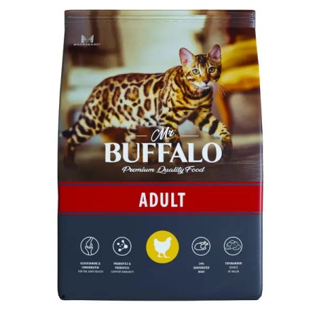 Mr.Buffalo Adult сухой корм для кошек с курицей