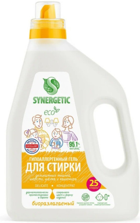 SYNERGETIC Delicate гель д\стирки 1,5л концентрат