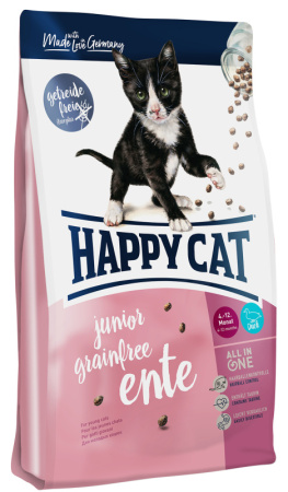 Happy Cat сух. д/котят до 12 мес. Грейнфри д/чувств. пищевар. Утка 0,3кг