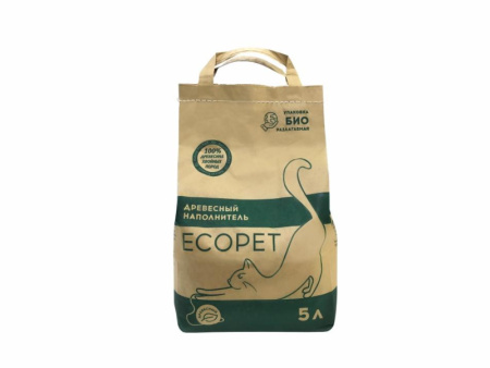 ECOPET Наполнитель Древесный 5 литров 