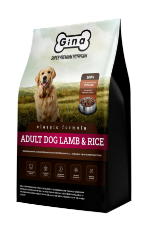 Gina Classic Adult Dog Lamb&Rice 1кг (Китай)