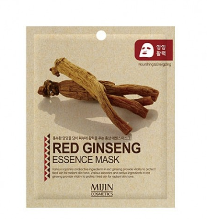 Mijin Red Ginseng Essence Маска тканевая д/лица красный женьшень 25г (Корея)