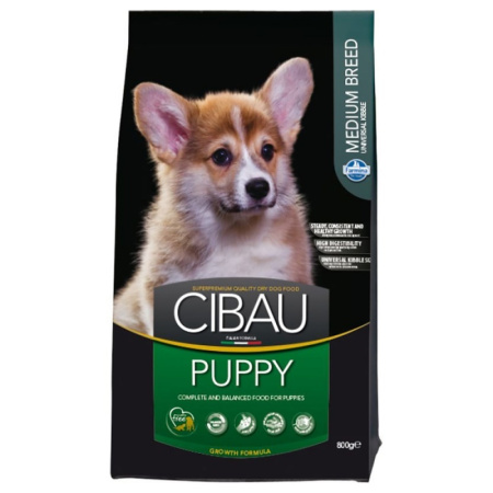 Cibau Puppy Medium корм для щенков средних пород 800г