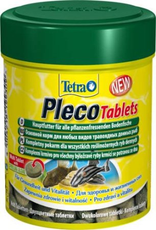Tetra Pleco Tablets корм д/сомов и донных рыб со спирулиной 275таб.