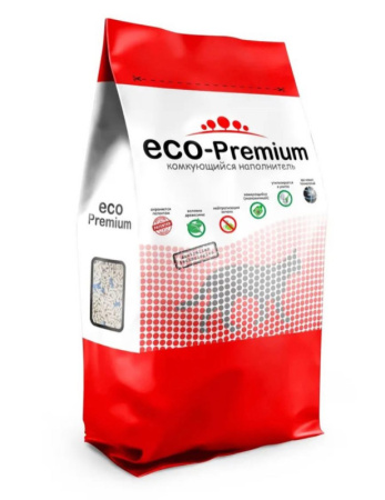 ECO-Premium наполнитель комкующийся древесный BLUE 1кг (расфасованный) 
