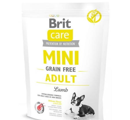 Брит Care MINI GF Adult Lamb беззерн д/мини-соб, ягненок 400гр