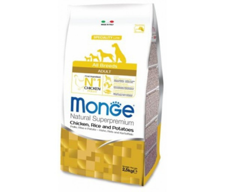 Monge Dog Monoprotein сух. д/соб. всех пород курица/рис/картофель 2,5кг