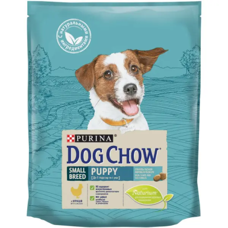 Dog Chow  для щенков мелких пород, вкус курица 0,8 кг
