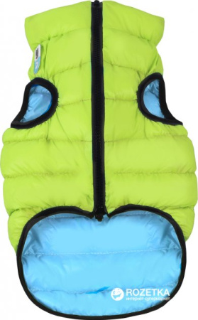 Курточка для собак AiryVest двусторонняя, размер L 65, салатово-голубая