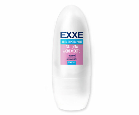 EXXE женский дезодорант антиперспирант Sensitive Защита и свежесть, 50 мл (ролик