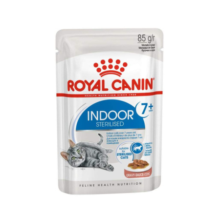 Royal Canin Indoor 7+ пауч для кошек старше 7 лет соус