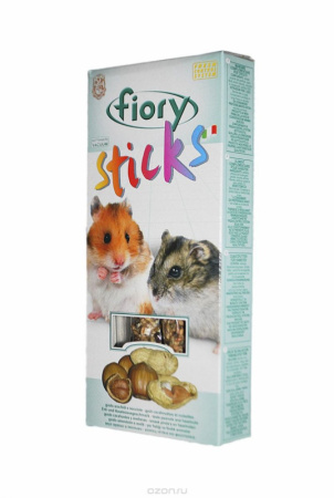 Fiory палочки д/хомяков Sticks с орехами 100г