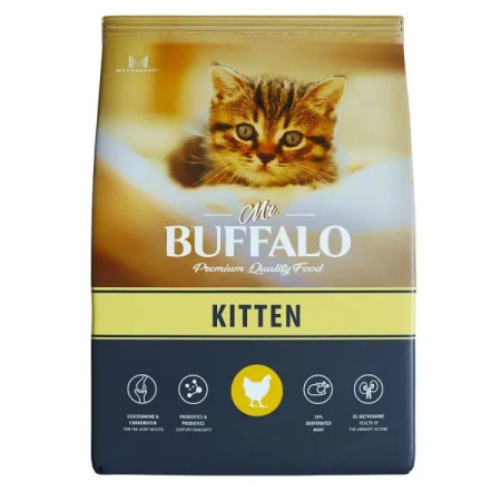 Mr.Buffalo Kitten сухой корм для котят с курицей