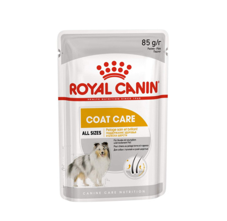 Royal Canin Coat Care пауч для собак с тусклой и сухой шерстью паштет