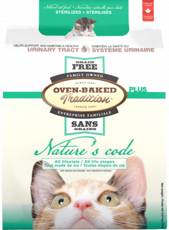 Oven Baked Tradition Nature's Code Adult корм для стерилизованных кошек со свежей курицей 2,27 кг