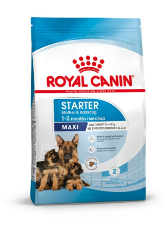 Royal Canin Maxi Starter Mother & Babydog сухой корм для щенков крупных пород и кормящих сук 15кг