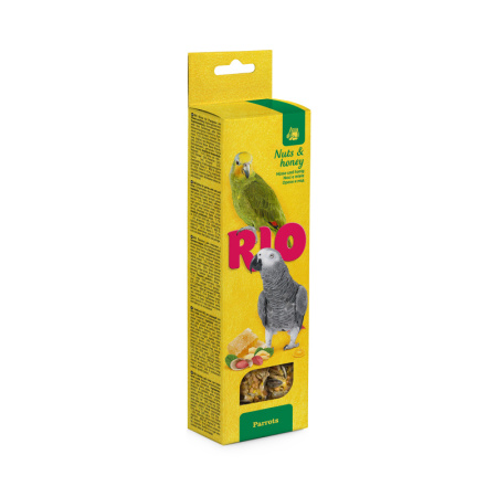 RIO Палочки для попугаев с орехами и медом 2шт, 90 гр